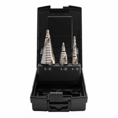 Набор ступенчатых сверл 4-12/4-20/4-30мм HSS-G MASTER-TOOL 101026PRO