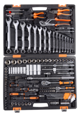 Набор инструментов, 1/2", 1/4", CrV, в кейсе 151 предмет Вихрь