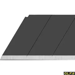 OLFA 18 мм, 10 шт, в платсиковом кейсе, черные сегментированные лезвия, EXCEL BLACK (OL-LBB-10)