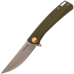 Фото Складной нож Five Knives 01, сталь D2, рукоять микарта, зеленый