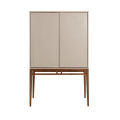 Буфет Angel Cerda CP1709 /3073 жемчужно-серый с ножками из ореха