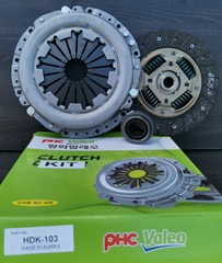 СЦЕПЛЕНИЕ В СБОРЕ CERATO LD -2006 1,6 ALPHA VALEO PHC 215 мм (4130022150+4110028600+4142128002) (зелён уп, Корея)