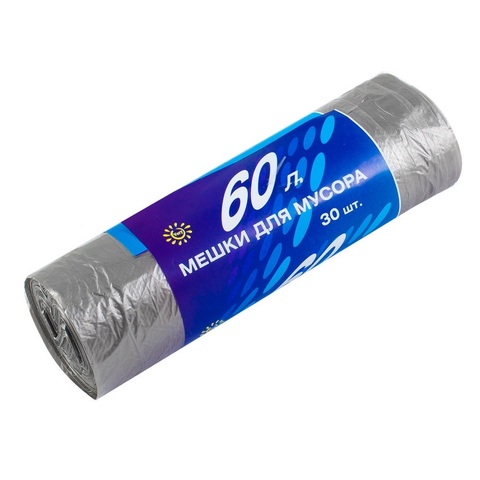 Мешки для мусора ПНД, 60л, 30шт (Very) 61-1-061