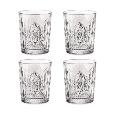 Набор из 4 стаканов для виски STONE DOF 390 мл Bartender BORMIOLI ROCCO арт. 666218GRS021990