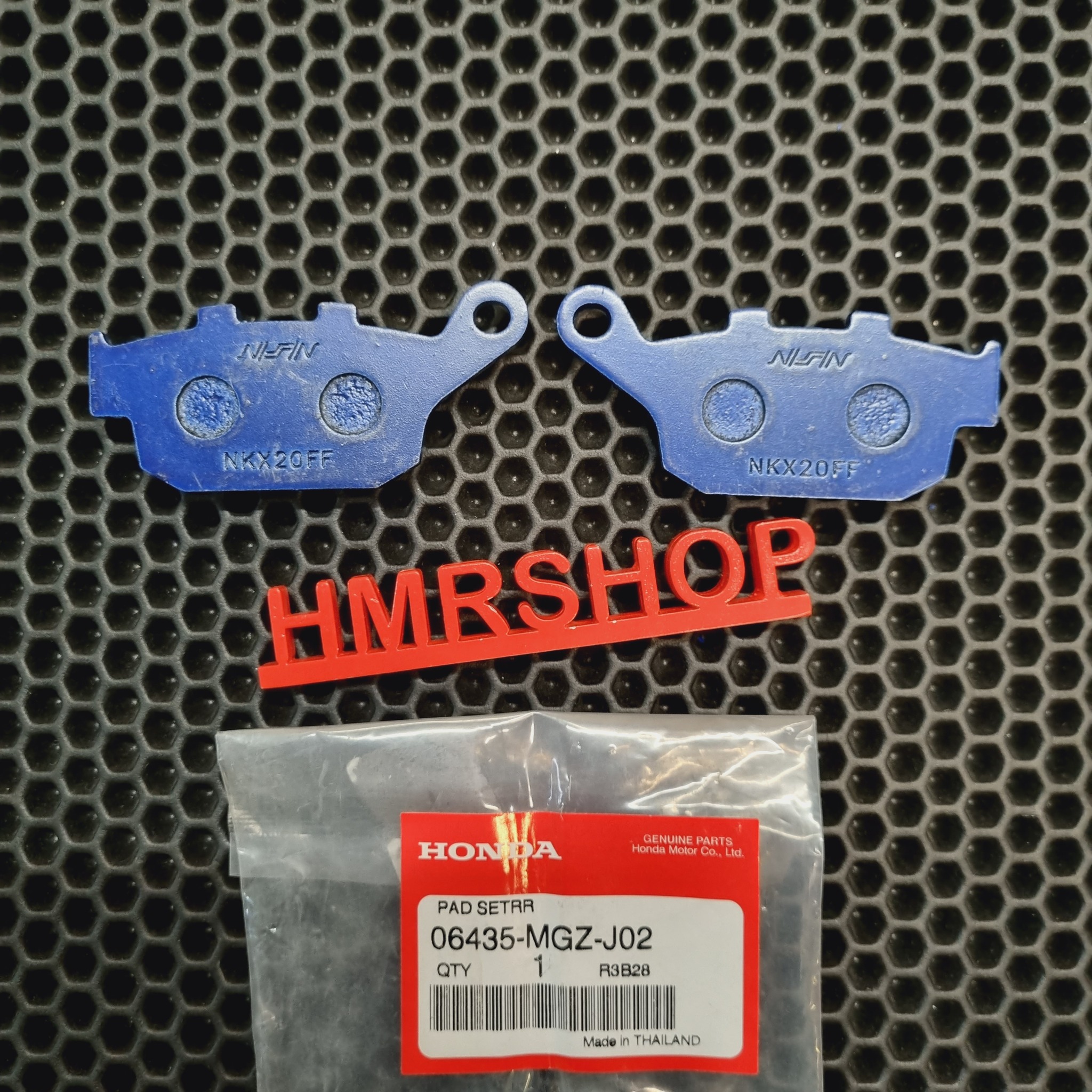 Honda Колодки тормозные задние CB500 CB 650 CBR500 CBR 650 13-18 (2p204) 06435-MGZ-J02 аналоги 06435-MGZ-J03