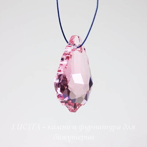 6090 Подвеска Сваровски Baroque Light Rose (16х11 мм) ()