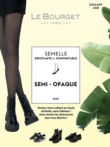 Колготки 15M7 Semi-Opaque 40 Semelle Resistante Le Bourget
