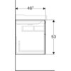 Geberit Xeno2 500.509.01.1 Тумба под раковину, 88x53x46.2см, Белый / Высокоглянцевое покрытие