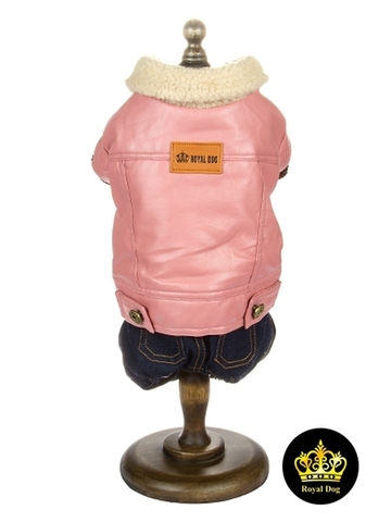Royal Dog кожаный комбинезон унисекс комфорт розовый M