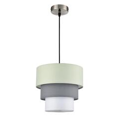 8039/1 MODERNI LN26 187 никель/мятный/серый/белый, металл/текстиль Подвесной светильник Е27 60W 220V ILAIDA