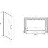 Abber Sonnenstrand AG04090M Душевая дверь, цвет: хром