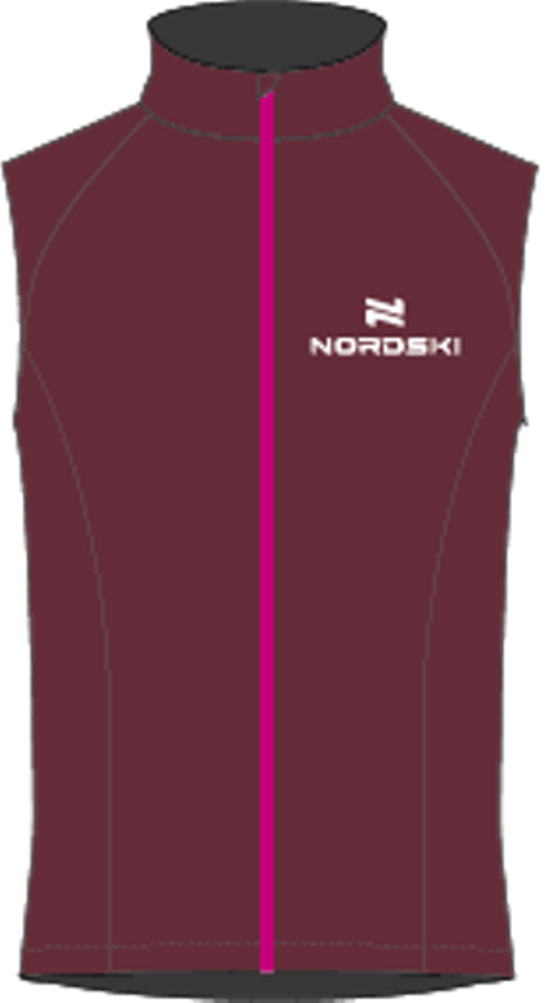 Nordski Elite женский лыжный жилет wine - 3