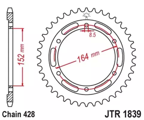 Звезда ведомая JTR1839 56