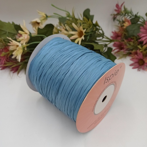 Рафия ISPIE 250 м Jeans Голубой матовый