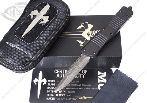 Нож Microtech Combat Troodon Interceptor Custom Damascus 