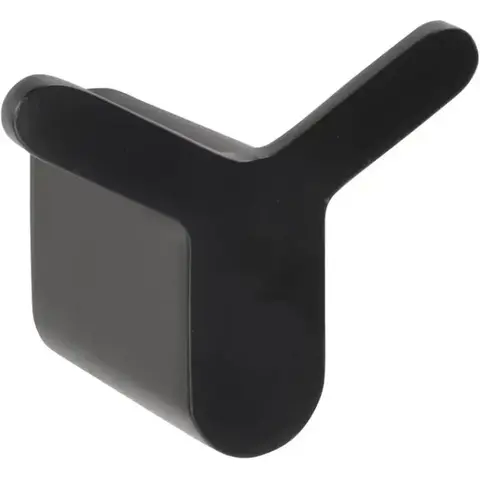 Bemeta Organic Black 167106210 Крючок двойной, цвет: чёрный