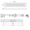 Timo Super Plast SP10700-PC10700 Водоотводящий желоб, цвет: нержавеющая сталь