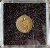 K16249 Словакия 20 геллеров, 1942 Бронза 2,5 gr d18 mm Словацкая Республика (1939 - 1945) K16249 Словакия 20 геллеров, 1942 Бронза 2,5 gr d18 mm Словацкая Республика (1939 - 1945)