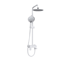 WasserKRAFT A185.067.059.WM Душевая система со смесителем и изливом на ванну, цвет: белый фото