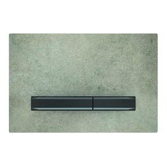 Geberit Sigma 115.671.JV.2 Смывная клавиша, для двойного смыва, цвет металлический хромированный черный: хромированный черный, под бетон фото