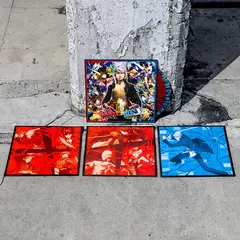 Винил Atlus Sound Team — Persona 4 Arena & Persona 4 Arena Ultimax (3 Red/Blue Splatter LP)