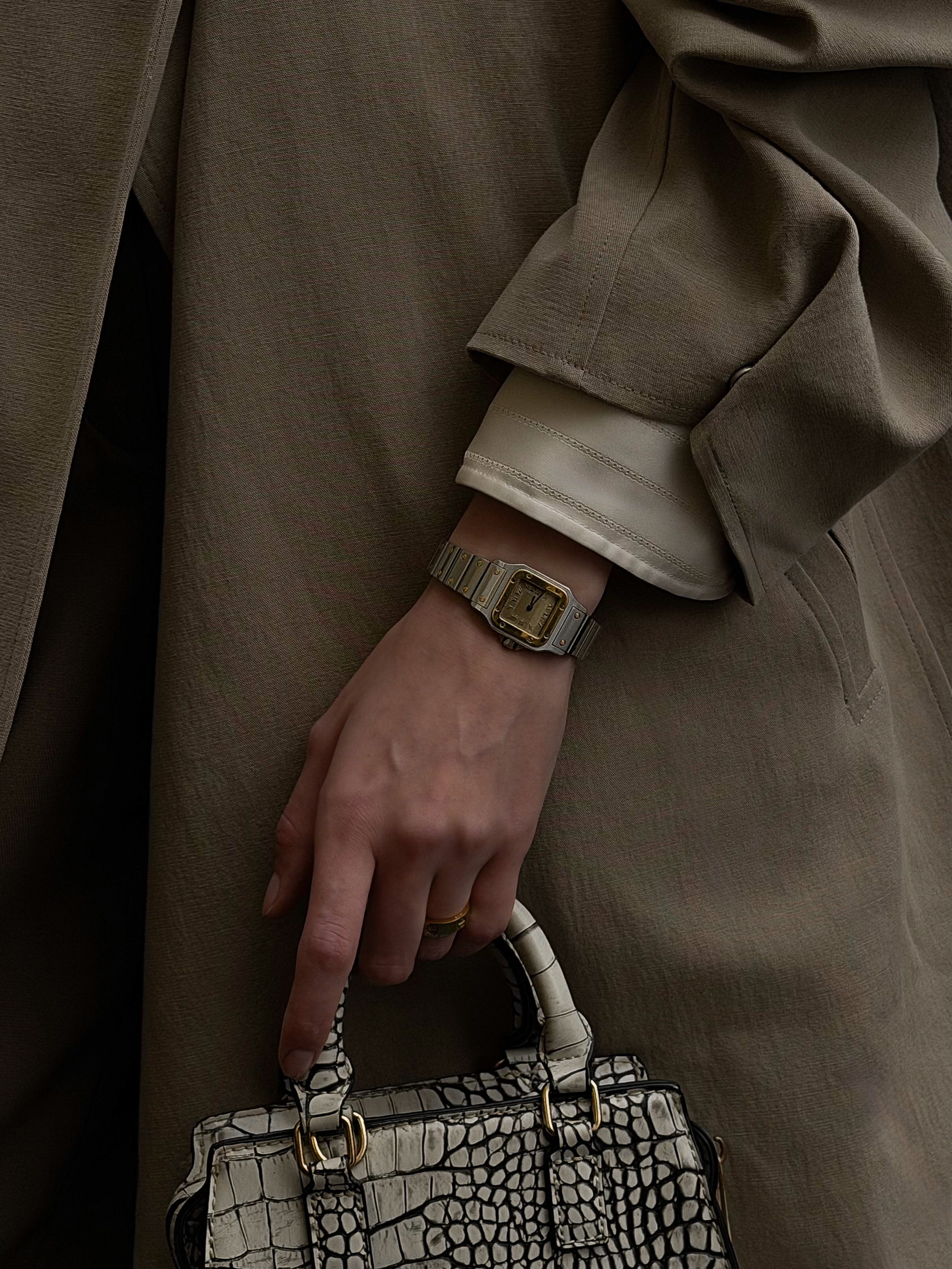 Редкие винтажные часики Cartier Santos — фото 7