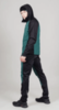 Мужской лыжный костюм с капюшоном Nordski Hybrid Warm black-alpine green - 7