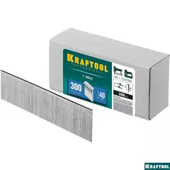 KRAFTOOL гвозди тип 300 (47/J/ F), 40 мм, калибр 18GA. 5000 шт (31785-40)