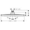Hansgrohe Crometta E 26727000 Душ верхний 24х24 см