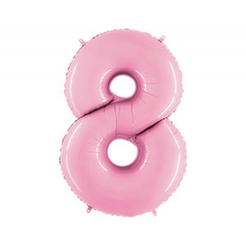 Шар Г 40''/102 см, Цифра Розовый (Pink) 