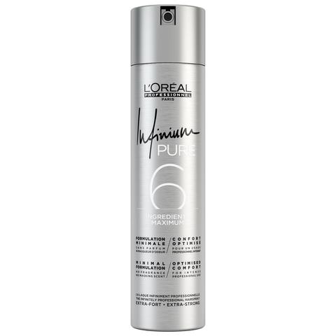 Лак для волос без запаха сильной фиксации L'OREAL Infinium Pure 6 Fort Strong, 300 мл.