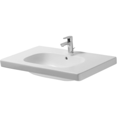 Duravit D-Code 3428500302 Раковина для мебели,с перел., с 3 отв. под смес., 850x480мм, цвет: Белый фото