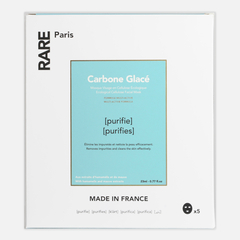 RARE PARIS  Carbone Glacé Очищающая тканевая маска для лица, 23 мл (упаковка 5 шт)