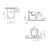 VitrA S50 5324B003-0288 Биде подвесное