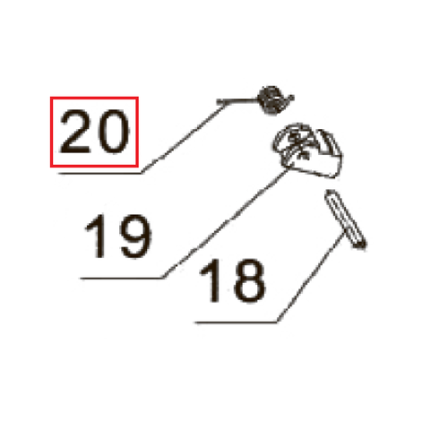 Цена на Запчасть №20 для PAG-PC84. Пружина защелки