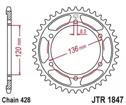 Звезда ведомая JTR1847 46