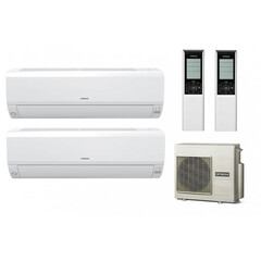 Мульти сплит-система Hitachi на 2 комнаты (20+20 кв.м.) X-COMFORT