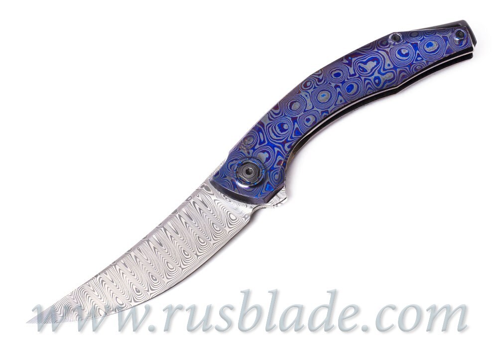 CKF Ablya Full Dress knife (Malyshev, Ti, Zirc, Damasteel) - фотография 