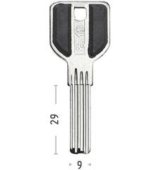 Заготовка вертикального ключа 12667 MSM 4П. 29MM п/бронь КНР