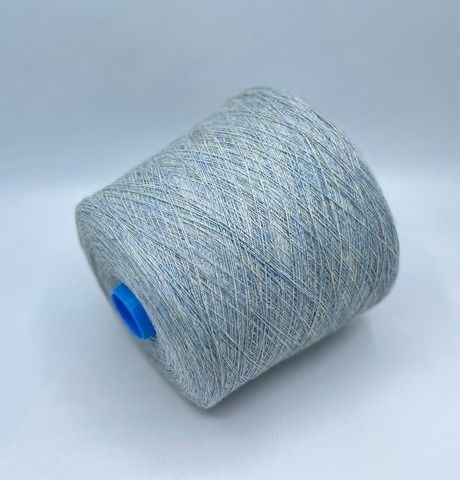 Zegna Baruffa (пр. Италия), art-Cashmere, 1/14 1400м/100 гр. 100% Кашемир, цвет- Серо-голубой+бежевый меланж(287/55/528), арт-35648