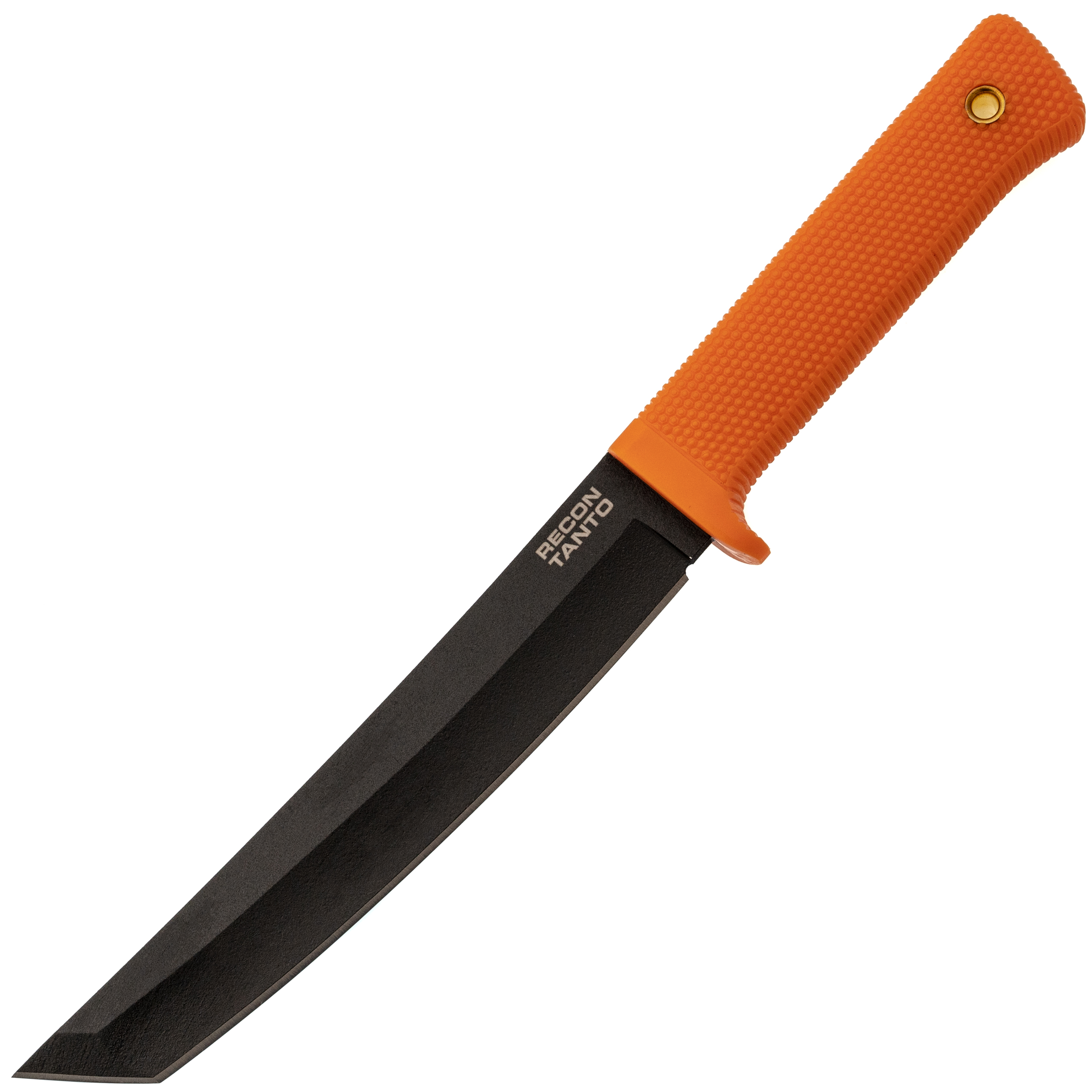 Нож с фиксированным клинком Cold Steel Recon Tanto, сталь SK-5, рукоять кратон, оранжевый/черный