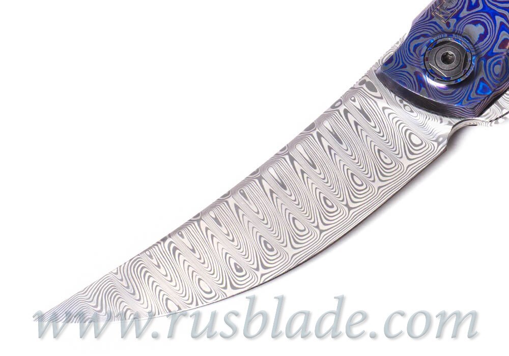CKF Ablya Full Dress knife (Malyshev, Ti, Zirc, Damasteel) - фотография 