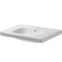 Duravit D-Code 3428500602 Раковина для мебели,с перел., без отв. под смес., 850x480мм, цвет: Белый фото