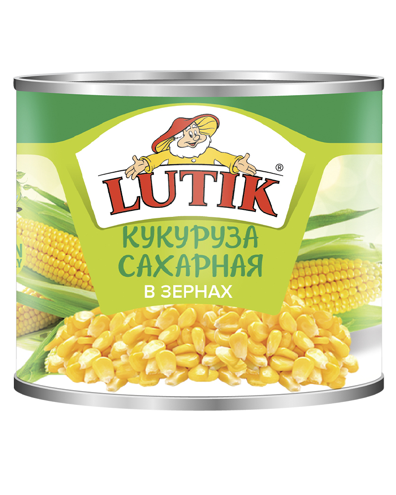 Кукуруза сахарная в зернах Lutik, 3100 мл