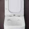 Ceramica Nova Cubic CN1809 Напольный пристенный унитаз-соло с ультра тонким сидением с функцией плавного закрытия, цвет: белый
