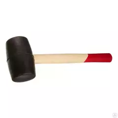 Киянка резиновая с деревянной ручкой 400 г.