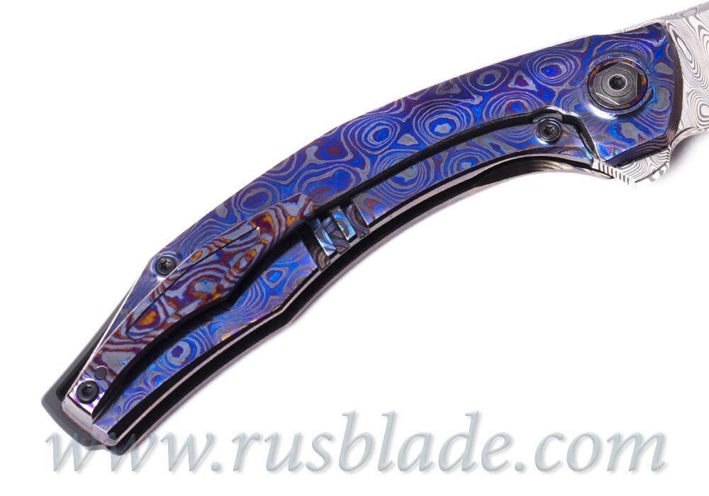 CKF Ablya Full Dress knife (Malyshev, Ti, Zirc, Damasteel) - фотография 