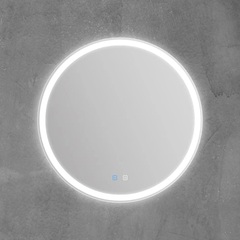 BelBagno SPC-RNG-800-LED-TCH-SND Зеркало со встроенной подсветкой и голосовым управлением, цвет: белый фото