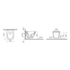 VitrA S50 7740B003-0075 Чаша унитаза подвесная безободковая
