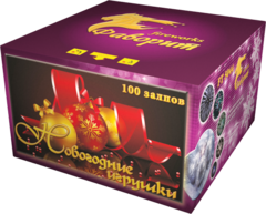 Батарея салютов "Новогодние игрушки" 100 залпов 1,2 дюйма